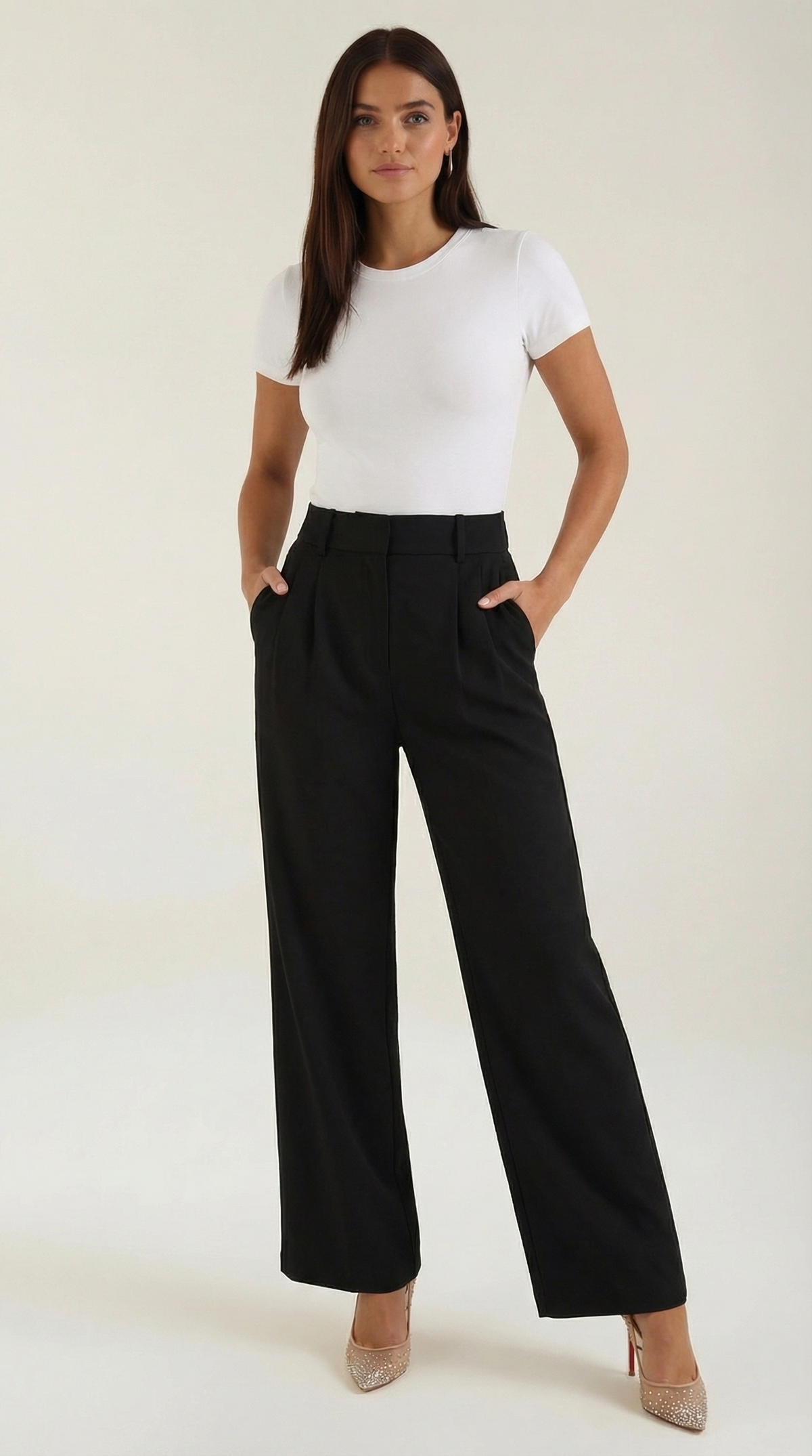 Emma | Pantalon plissé jambe large