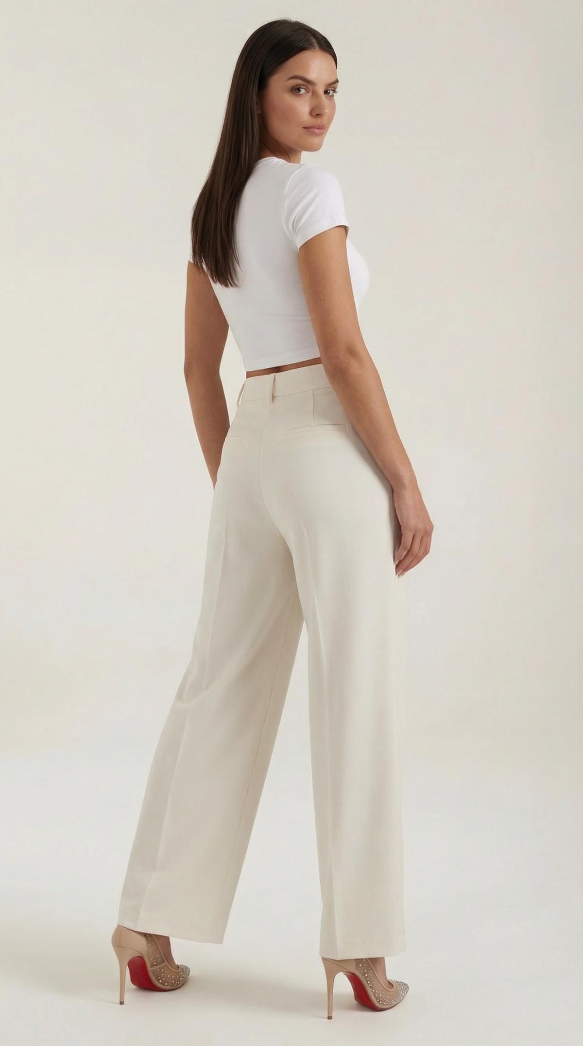 Emma | Pantalon plissé jambe large