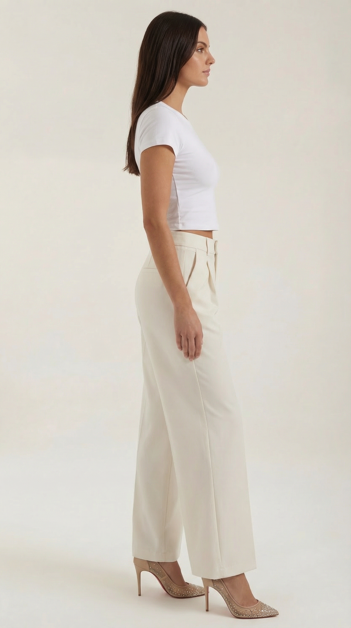 Emma | Pantalon plissé jambe large