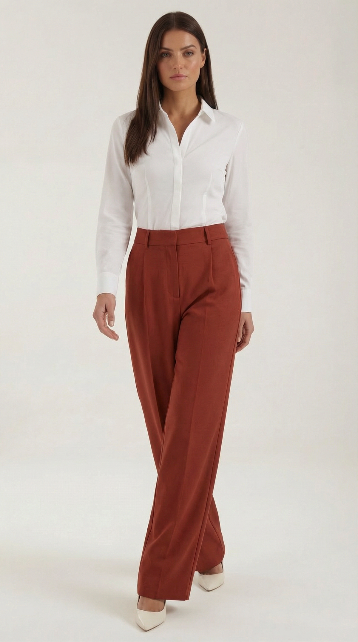 Hazel | Pantalon taille haute jambe large
