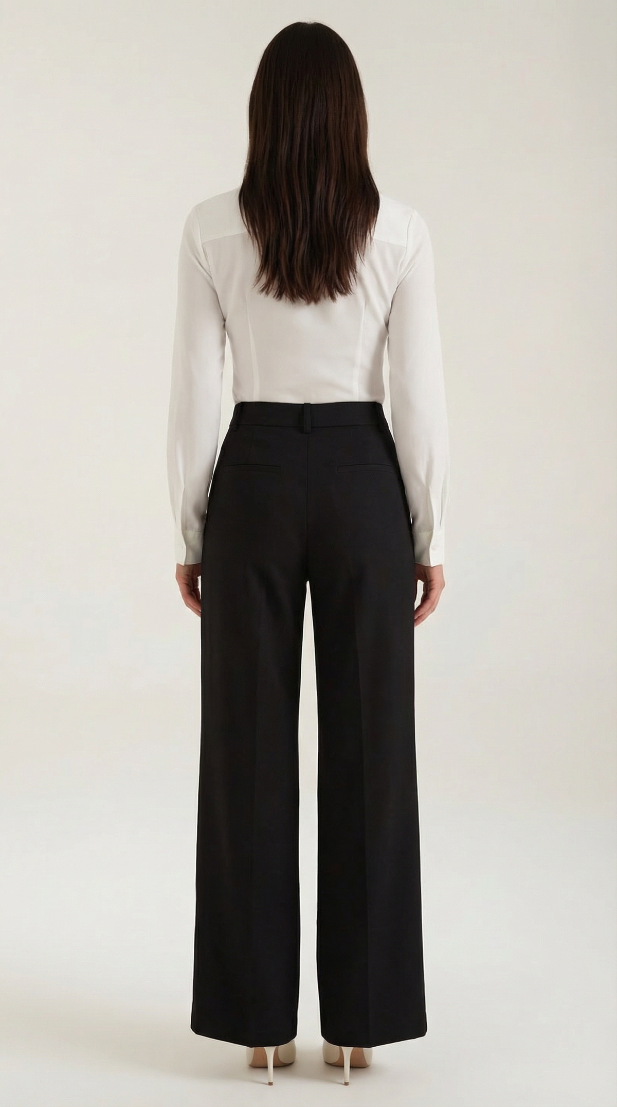 Hazel | Pantalon taille haute jambe large