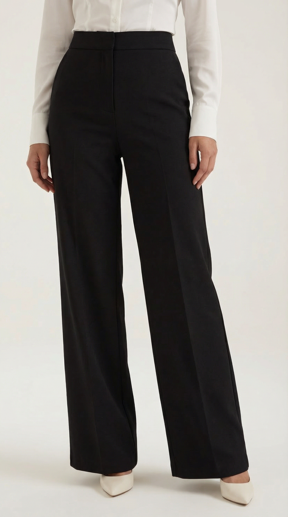 Hazel | Pantalon taille haute jambe large