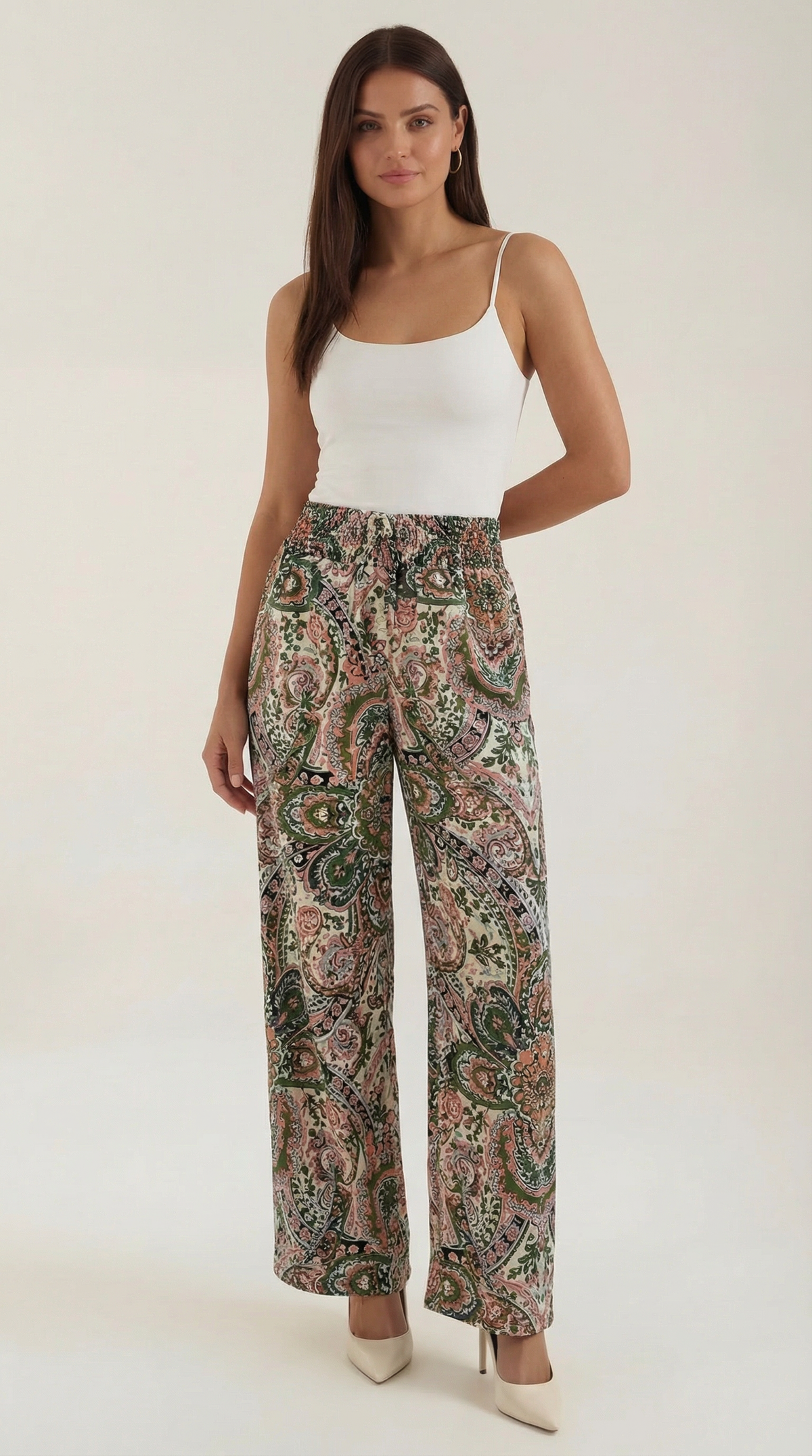 Pam | Pantalon paisley jambe large