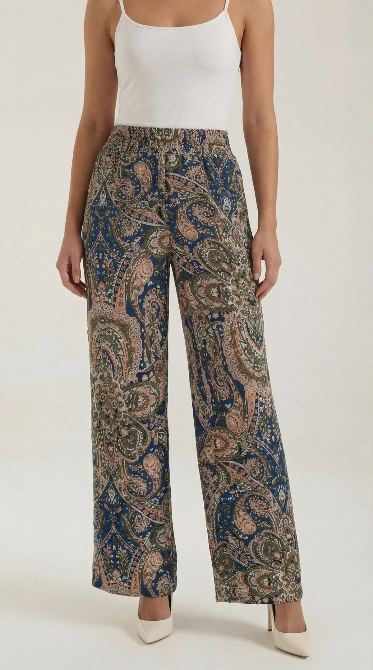 Pam | Pantalon paisley jambe large