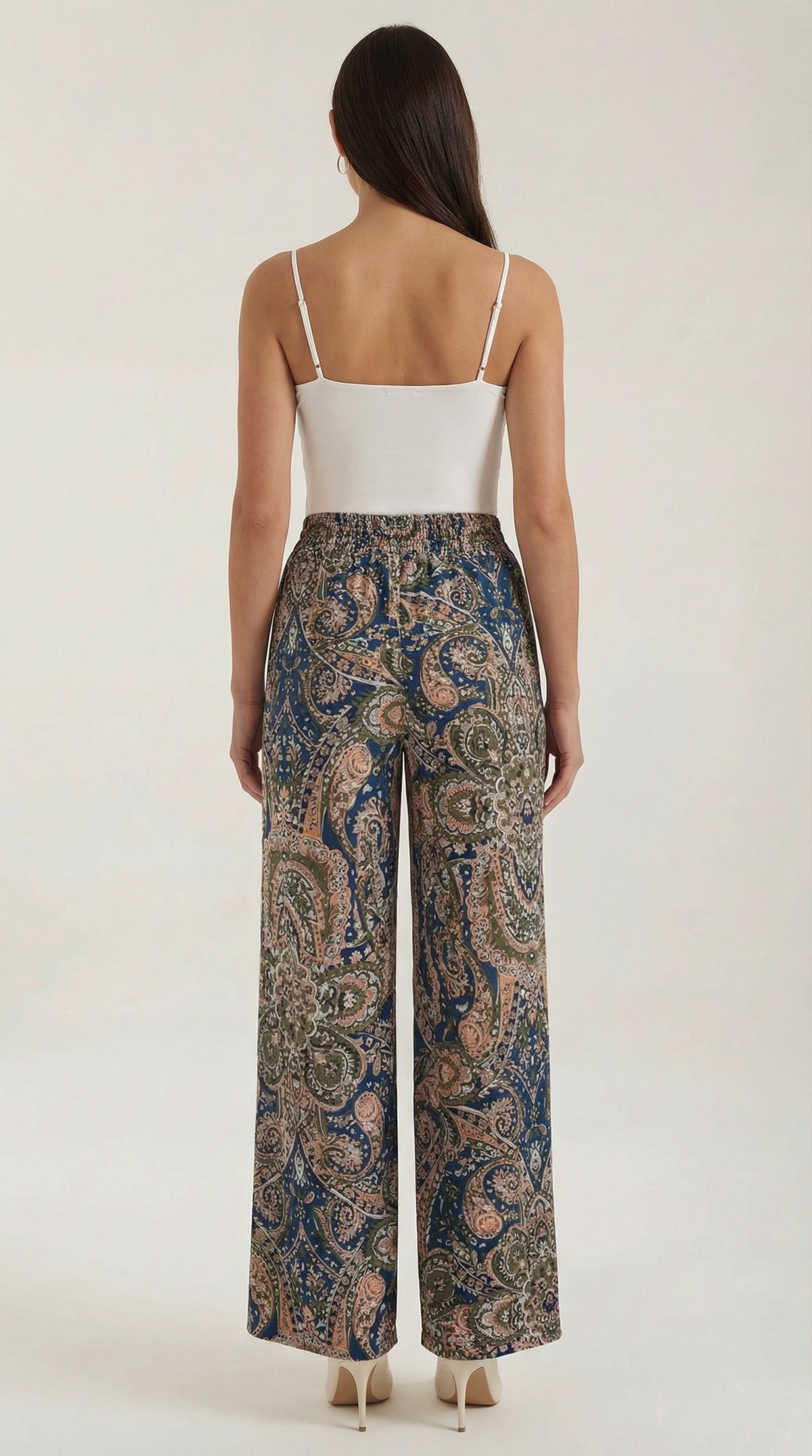 Pam | Pantalon paisley jambe large